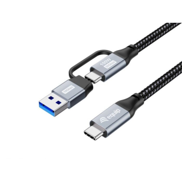 Equip Kabel USB-C 3.2 -> USB-C/A 1.00m 20Gbps zwart