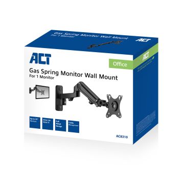 ACT AC8310 - Monitorarm, muurbeugel met gasveer
