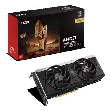 Acer Nitro Radeon RX 9060 XT OC, Radeon RX 9060 XT, 8 GB, GDDR6, 7680 x 4320 Pixels, PCI Express 5.0, 2 ventilator(en)