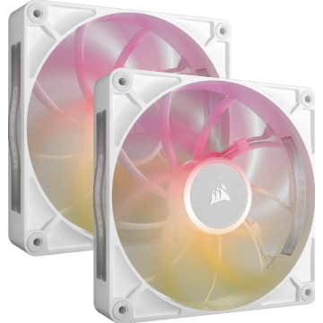 Corsair iCUE LINK RX140 MAX RGB PWM Thick Fans Starter Kit White - Ventilator