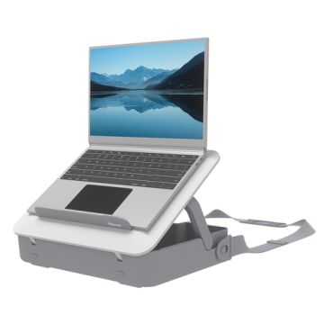 Fellowes laptop standaard tot 14" inkl. Laptoptasche weiß