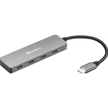 Sandberg USB-C to 4 x USB-C Hub, USB