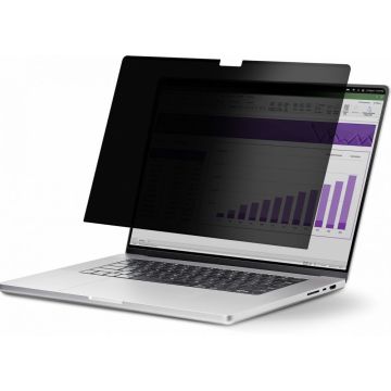 StarTech.com 15.6-inch 16:10 Touch Privacy Screen, Anti-Glare Blue Light Filter, Laptop Monitor Screen Protector, +- 30 Deg. View Angle, Flip-Up - Privacyfilter voor notebook (horizontaal)