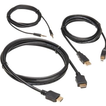 Eaton Tripp Lite Series HDMI KVM Cable Kit - 4K HDMI, USB 2.0, 3.5 mm Audio (MM), Black, 6 ft.