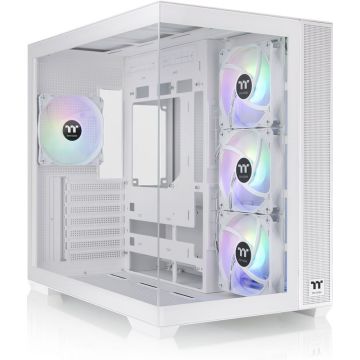 Behuizing Thermaltake View 380 TG Midi Tower "ARGB Snow" White retail
