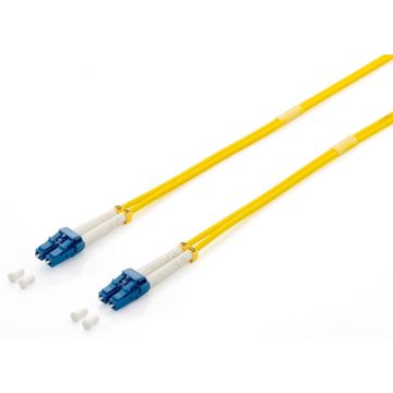 Equip 254433 FO Duplex Jumper LC 09/125μ 3,0m , yellow, LSOH