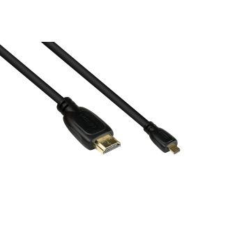 Good Connections Kabel HDMI2.0b-Micro-St.(Type D) zwart. 5m