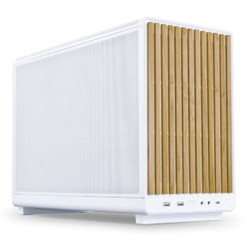 Lian Li A3-mATX Wooden Edition White - Behuizing