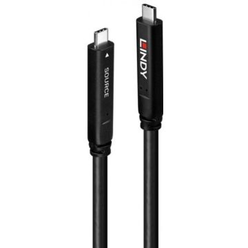 Lindy 10m USB 3.2 Gen 1 & DP 1.4 Type C Hybrid Cable