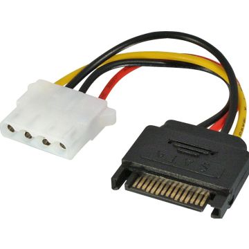 LINDY 0.15m SATA Power Connector to LP4 Power Cable