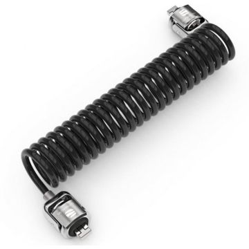 Compulocks Dual Head Coiled Keyed Cable Lock - Beveiligingskabelslot