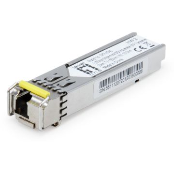 Levelone SFP-4340 1.25G SMF BIDI SFP Transceiver 20km T1550/R1310nm -40 ~ 85C