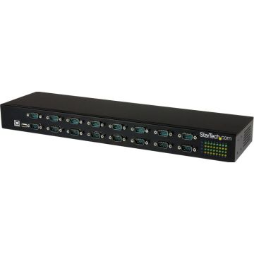 StarTech.com 16-poorts USB naar serieel adapter hub - USB naar RS232 poort adapter met Daisy Chain