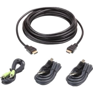 ATEN 2L-7D03UHX4 USB HDMI Secure KVM - Toetsenbord  video  muis  audio  USB-kabelpakket