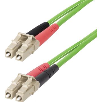StarTech.com 20m (65ft) LC to LC (UPC) OM5 Multimode Fiber Optic Cable, 50125µm Duplex LOMMF Zipcord, VCSEL, 40G100G, Bend Insensitive, Low Insertion Loss, LSZH Fiber Patch Cord - Verbindingskabel