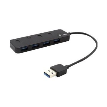 i-Tec USB 3.0 Metal HUB 4 Port with individual On/Off Switches - Hub