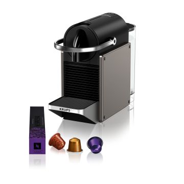 Nespresso Krups Pixie XN306T Kapselmaschine titan