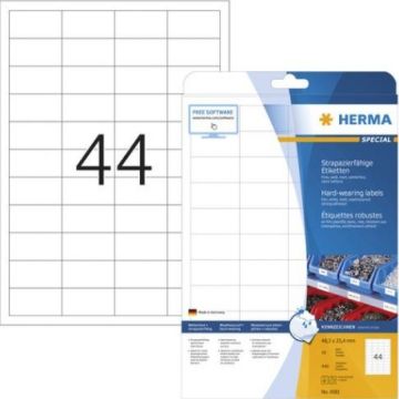 HERMA Etik. strapazierf. A4 wit 48,3x25,4 mm wfest 440 St.
