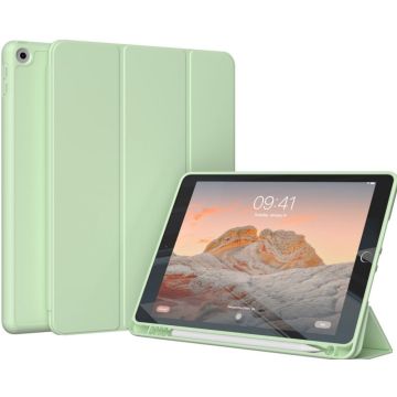 Accezz Smart Silicone Bookcase iPad 6 (2018) 9.7 inch / iPad 5 (2017) 9.7 inch - Lichtgroen