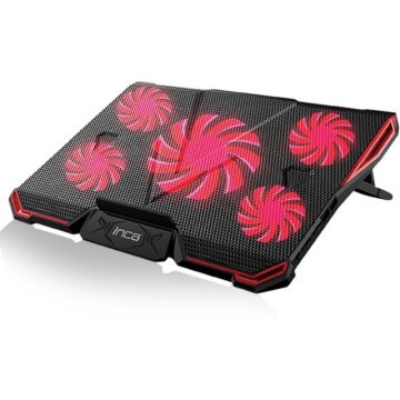 INCA Notebook Kühler INC-611GMS Gaming, 14-17"", 5 Lüfter retail