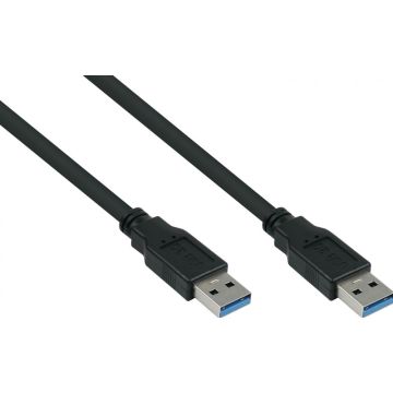 kabelmeister USB3.0 Kabel A-A UL zwart 0,5m