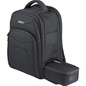 StarTech.com 15.6" Laptop Backpack with Removable Accessory Organizer Case - Professional IT Tech Backpack for WorkTravelCommute