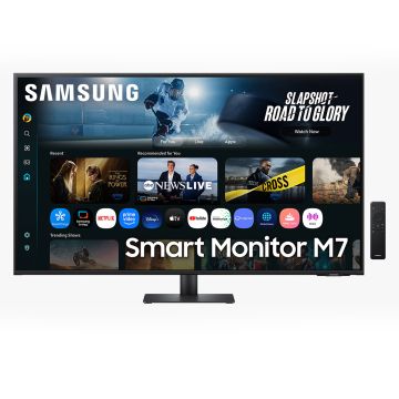 43i / VA / 16:9 / 3840x 2160 / 300 cd/m2 / HDR10 / 2*HDMI 1x USB-c (65w) 2x USB2.0 / Speakers / Smart menu / Tab view / Casting / Remote Access