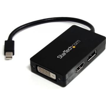 StarTech.com AV-reisadapter: 3-in-1 Mini DisplayPort naar DisplayPort DVI- of HDMI-converter - Videoadapter