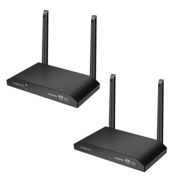 Logilink HDMI-Übertragungs-Set, KVM, drahtlos, 150m, 1zu4