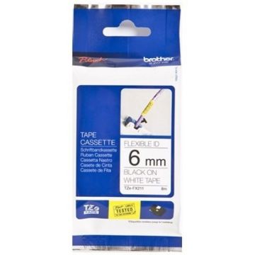 Brother TZe-FX211 - Zwart op wit