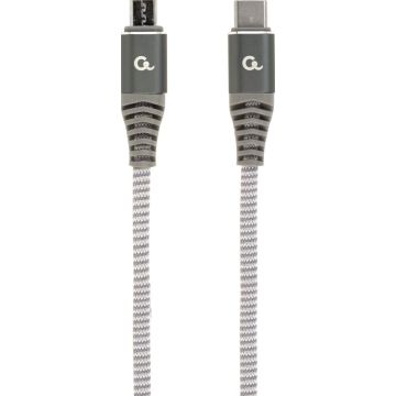 gembird Baumwoll USB-TYP-C zu Micro-USB oplaadkabel, 1,5m
