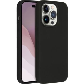 Accezz Liquid Silicone Backcover met MagSafe iPhone 14 Pro - Zwart