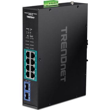 TRENDnet 10-port Indust. Gbit PoE+ DIN-Rail Switch -20/+65°C