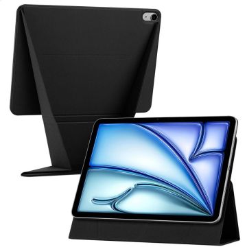 ACCEZZ – High Stand Tablet Case – Bookcase 11″ – Kunst‑leder – Magnetische bevestiging – Verstelbare kijkhoek – zwart
