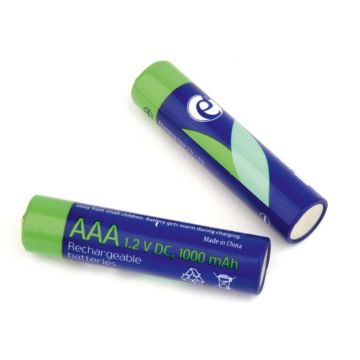 gembird Ni-MH-Akkus vom Type AAA, 1000 mAh, 2er