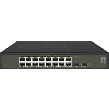 LevelOne Switch 16x GE GES-2118 2xGSFP 19""