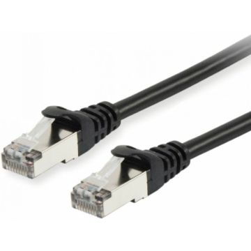 Equip Patchkabel Cat6A S/FTP 2xRJ45 25.00m zwart