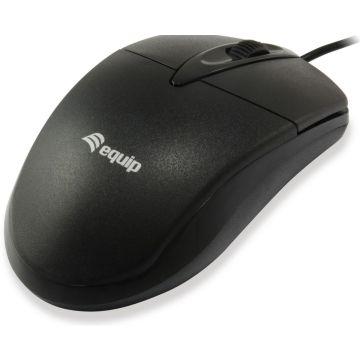 Equip Optische Tischmaus, Kabel, zwart / 245102