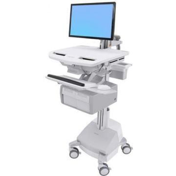 Ergotron StyleView Cart with LCD Arm, SLA Powered, 2 Tall Drawers - Wagen