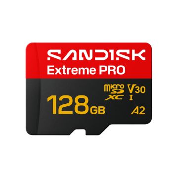 Sandisk Extreme Pro microSD UHS-I 128GB - Flashgeheugenkaart