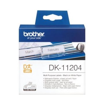 Brother DK-11204 - Zwart op wit
