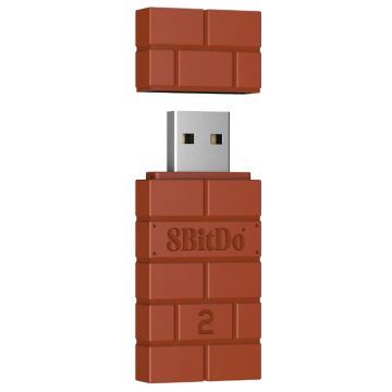 8BitDo USB Wireless Adapter 2 Brown - USB Adapter
