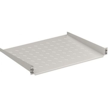 EFB 19"" 1HE Fachboden fest,T=350mm,6kg, Frontbef., RAL7035