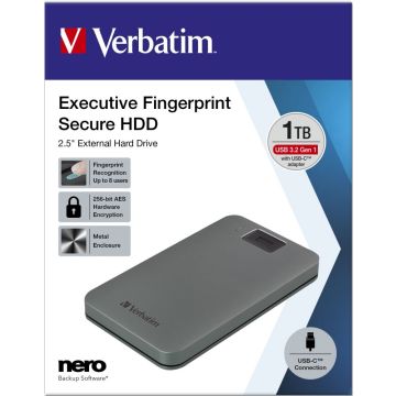 Verbatim Executive Fingerprint Secure - Vaste schijf