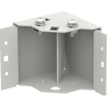 EFB 4 socketecken, fix, H=100 mm RAL9005, voor Behuizingserie P