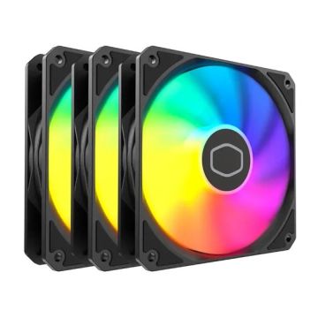 Cooler Master MasterFan MF120 Lite ARGB Black 3-pack- Ventilator - 120mm
