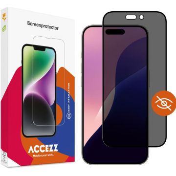 Accezz Gehard Glas Privacy Screenprotector iPhone 16 Pro Max / 17 Pro Max
