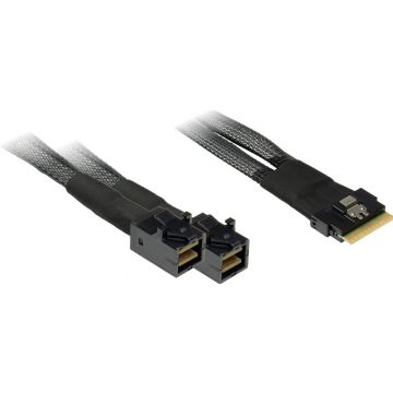 Inter-Tech Kabel SFF 8654-8x - SFF 8643-2x 0,75m