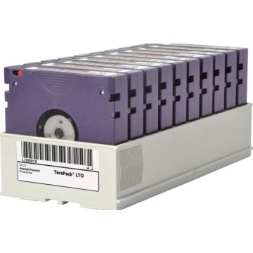 HPE Non-custom Labeled TeraPack Certified CarbideClean - Tijdschrift cartridge opslagbibliotheek -capaciteit: 10 LTO-7 tapes