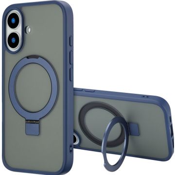 Accezz Ring Stand Backcover met MagSafe iPhone 16 - Blue